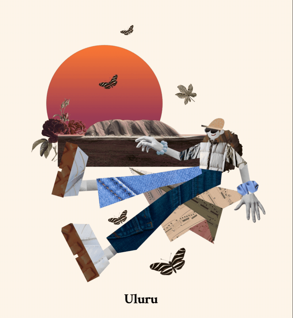 动态设计｜自然拼贴风格明信片 - Amy Jiang Design（图ZNDAyMDk2MDQ0） - Motion Graphic - 站酷设计师憨憨小龙猫原创素材 - 站酷ZCOOL