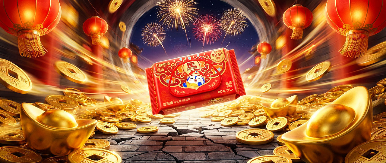 Ai赋能德佑新年款湿厕纸场景（图ZNDAyMDk2MTA4） - 产品 - 站酷设计师SHTian原创素材 - 站酷ZCOOL