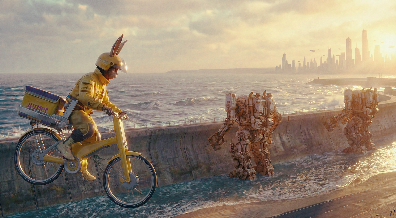 美团 1v1 急送投稿｜《新！秀》用平凡守护滚烫的生活（图ZNDAyMDk2MTk2） - AI作品 - 站酷设计师benryyou玻子原创素材 - 站酷ZCOOL