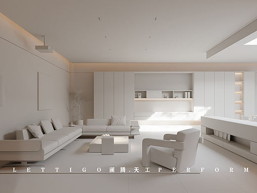 这是一套光看白模都会觉得很哇塞的方案