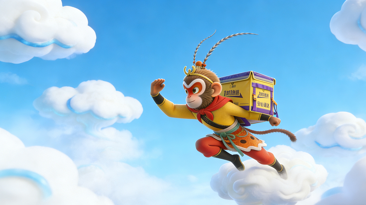 悟空急送跃经典·筋斗速达万般安（图ZNDAyMTA3MTg0） - AI作品 - 站酷设计师Z671173445原创素材 - 站酷ZCOOL