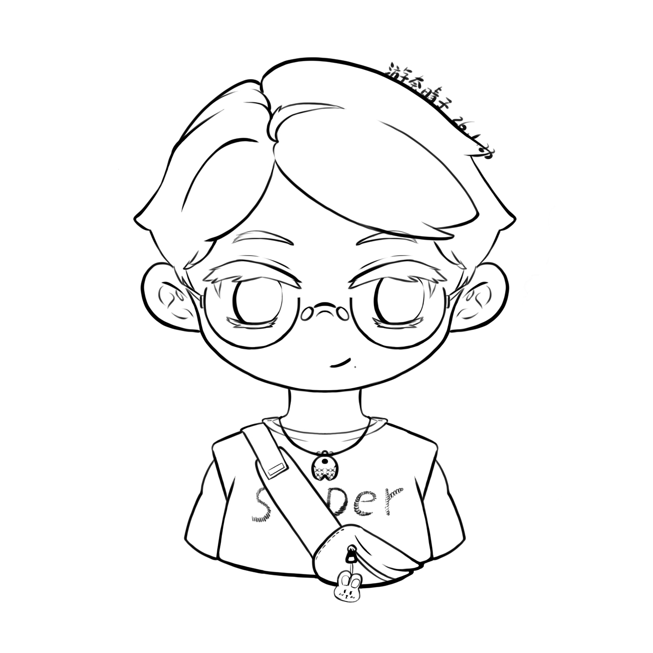 萌宝，可以教教我你的恋爱秘诀吗（图ZNDAyMTA5NDky） - 艺术插画 - 站酷设计师游奈晴子原创素材 - 站酷ZCOOL