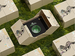 中式哨子-琉璃容器礼盒包装设计