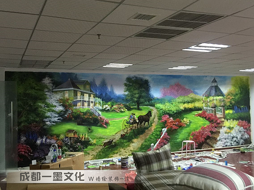 风景油画，写实风景