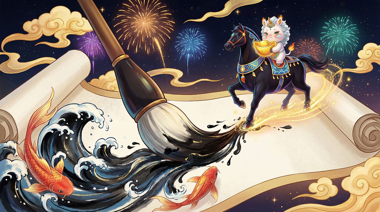 永乐承千载 · 瑞兽启新程(图ZNDAyMTI2MDgw) - AI作品 - 站酷设计师Zana_Art原创素材 - 站酷ZCOOL