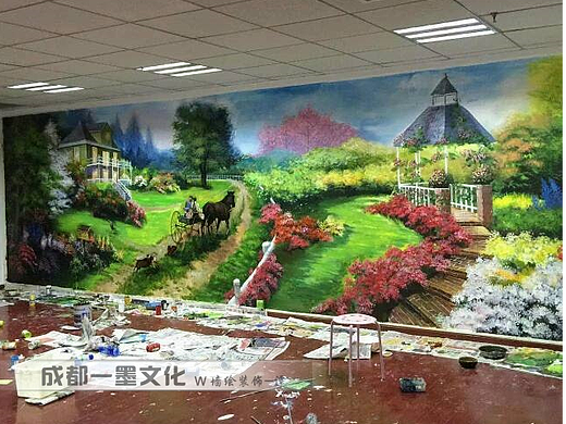 风景油画，写实风景