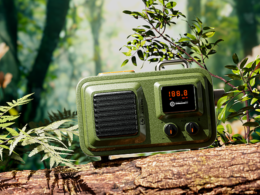 c4d redshift 2.6.41户外收音机/音响建模渲染