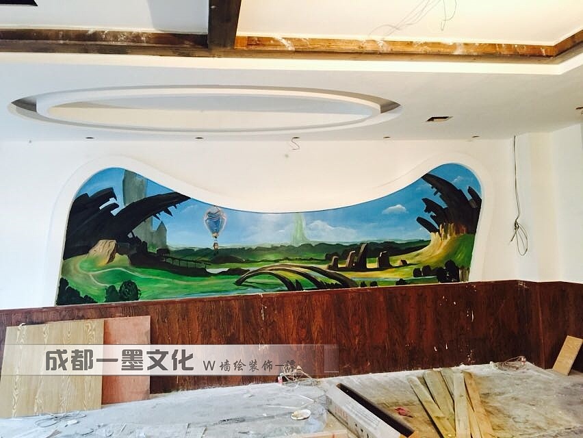 网吧墙绘，网咖墙绘（图ZNDAyMTMyMzgw） - 绘画 - 站酷设计师新农村墙绘原创素材 - 站酷ZCOOL