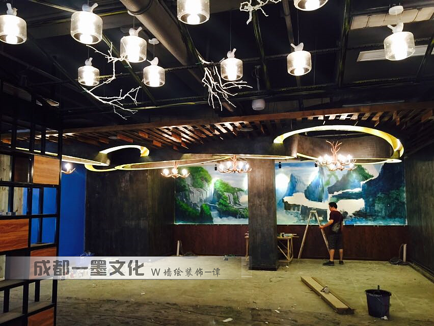 网吧墙绘，网咖墙绘（图ZNDAyMTMyMzk2） - 绘画 - 站酷设计师新农村墙绘原创素材 - 站酷ZCOOL