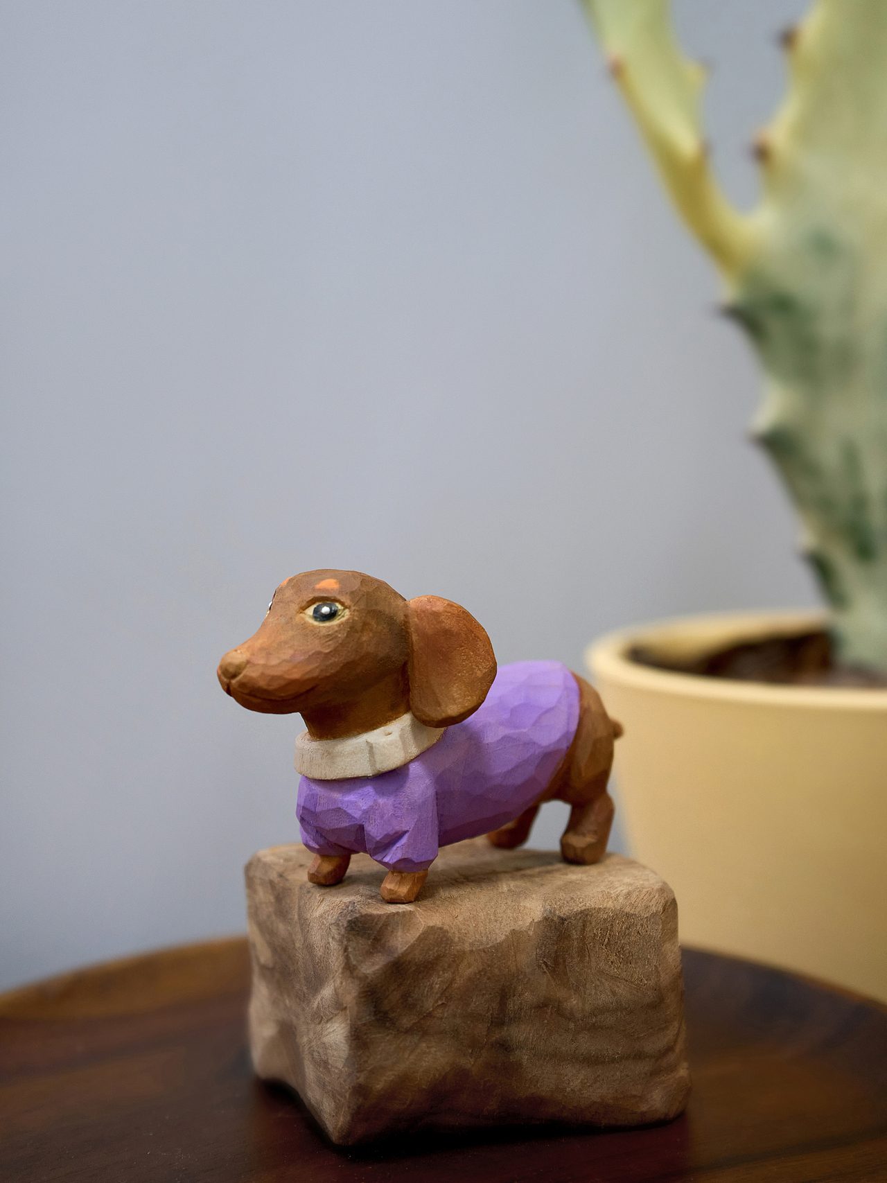 小木雕|和寵物狗一起散步（圖ZNDAyMTMzMzcy） - 其他手工藝 - 站酷設(shè)計(jì)師樹(shù)點(diǎn)木作原創(chuàng)素材 - 站酷ZCOOL