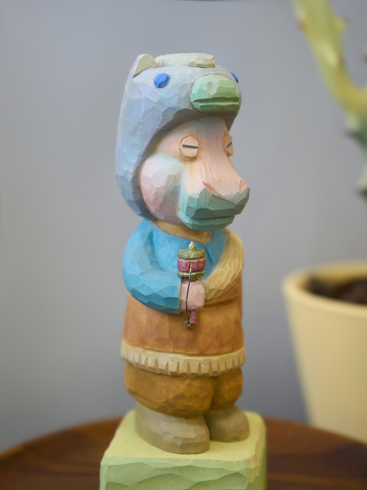 小木雕|26年新作：河馬阿吉（圖ZNDAyMTMzNDcy） - 其他手工藝 - 站酷設(shè)計師樹點木作原創(chuàng)素材 - 站酷ZCOOL