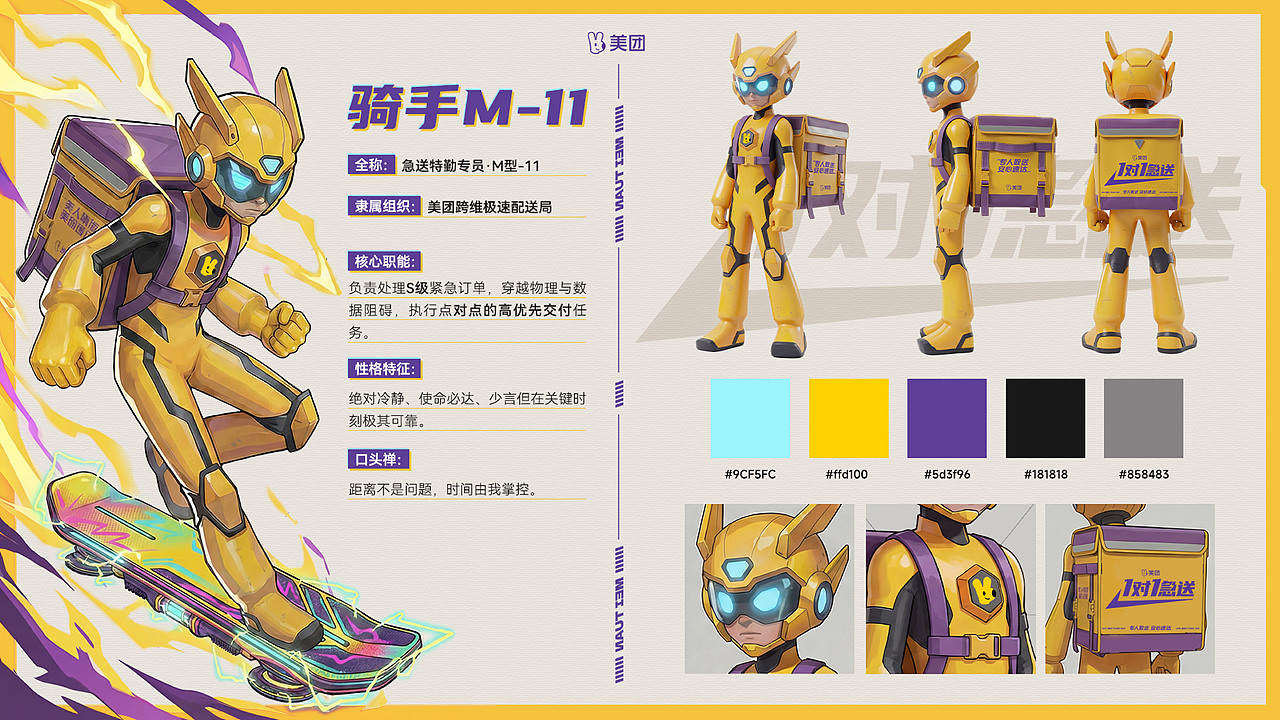 美团外卖一对一急送【破次元·极限救场】（图ZNDAyMTM3MDMy） - AI作品 - 站酷设计师顾得猫灵原创素材 - 站酷ZCOOL