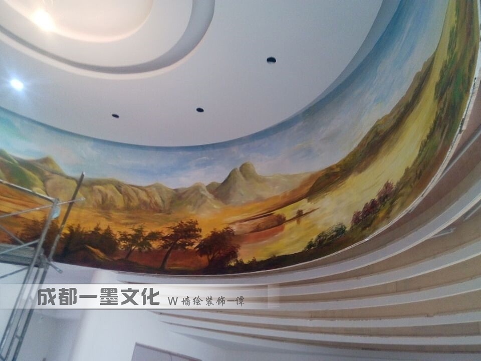 社区墙绘，风景油画（图ZNDAyMTM5NDcy） - 绘画 - 站酷设计师新农村壁画原创素材 - 站酷ZCOOL