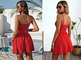 跨境电商女装AI换装万物迁移风格化裂变主图套装换装