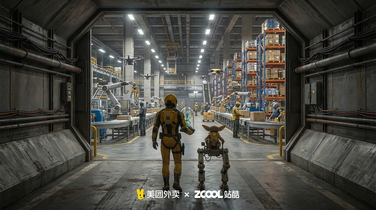 编号V的时间花 | 美团外卖1对1急送（图ZNDAyMTQ3Mjky） - AI作品 - 站酷设计师呜哩的片子原创素材 - 站酷ZCOOL
