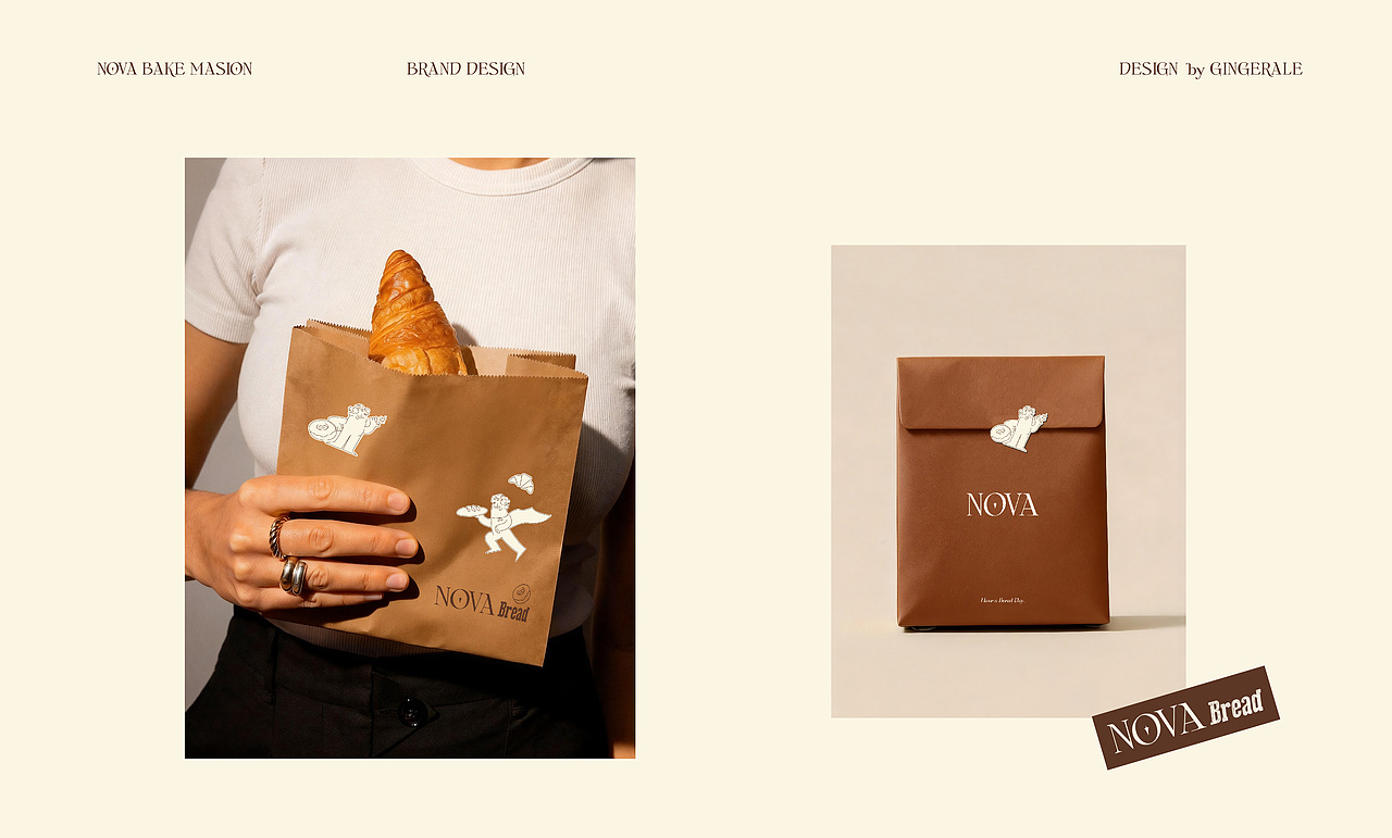 NOVA烘焙专家品牌形象识别 & 品牌IP创建（图ZNDAyMTU0MzQw） - 品牌 - 站酷设计师Gingerale原创素材 - 站酷ZCOOL