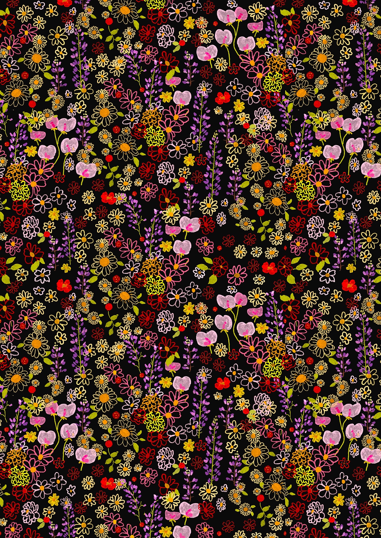 花卉印花设计（图ZNDAyMTU3MzY4） - 休闲/流行服饰 - 站酷设计师Yolanda清子原创素材 - 站酷ZCOOL