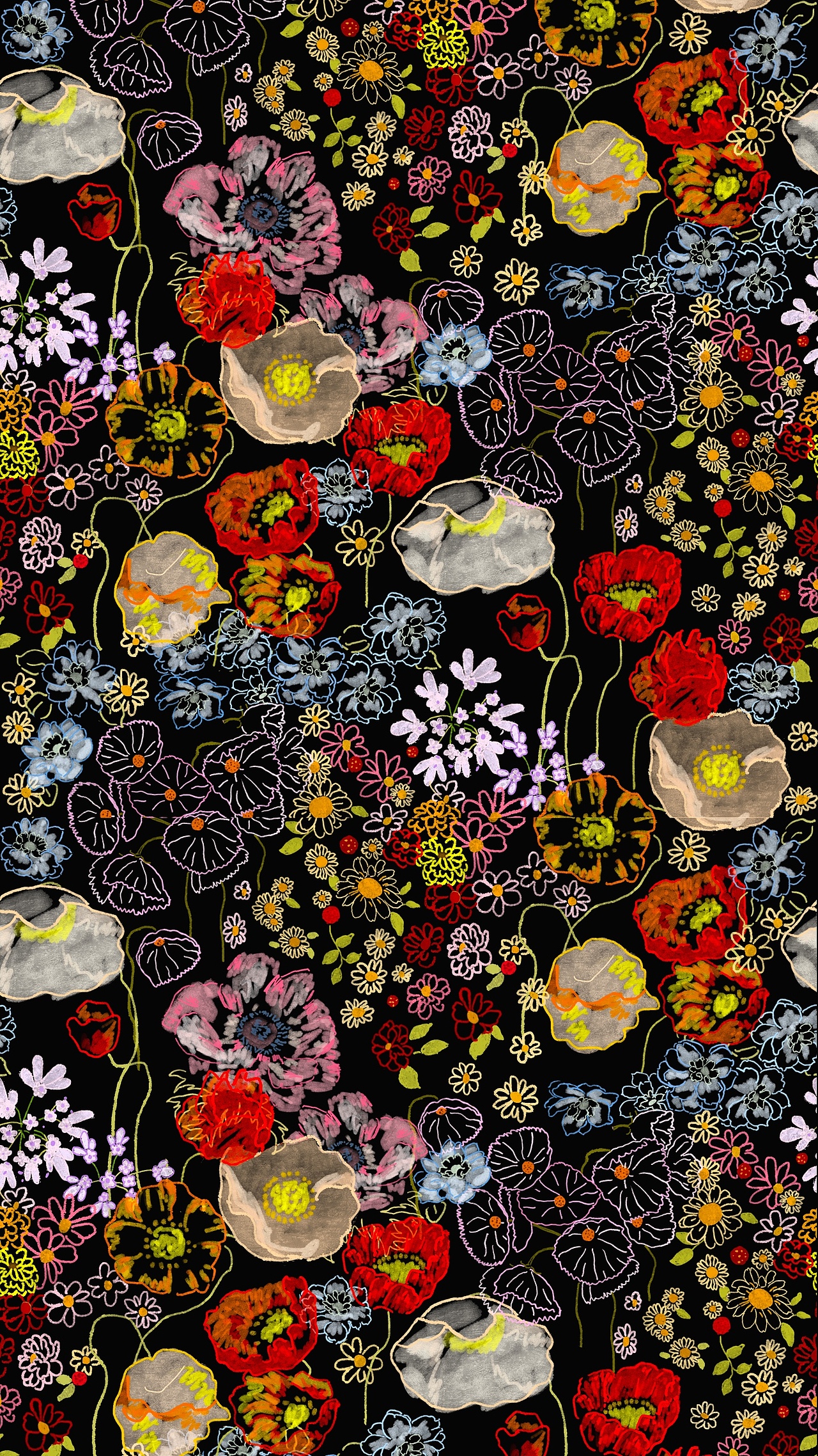 花卉印花设计（图ZNDAyMTU3Nzky） - 休闲/流行服饰 - 站酷设计师Yolanda清子原创素材 - 站酷ZCOOL