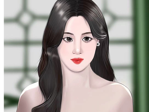 卢昱晓头像绘画