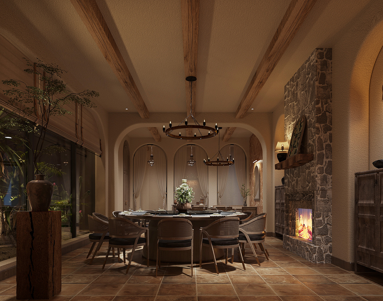 私房菜餐厅|｜在复古松弛里邂逅烟火浪漫（图ZNDAyMTcwMDgw） - 酒店餐饮设计 - 站酷设计师是小巴菲呀原创素材 - 站酷ZCOOL