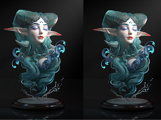 ZBrush-风格化女精灵角色模型制作教程。zbrush雕刻