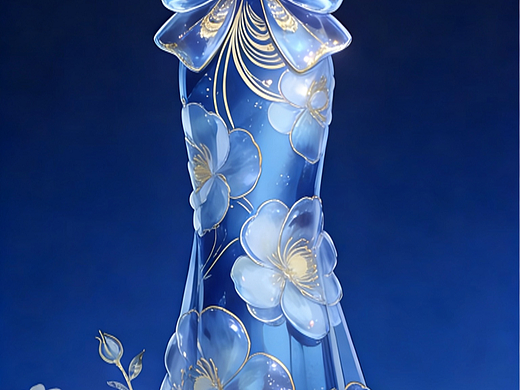 花朵礼服裙设计