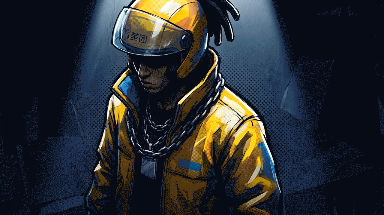 美团英雄·1对1急送（图ZNDAyMTgzMDg4） - AI作品 - 站酷设计师图鸽什么设计呀原创素材 - 站酷ZCOOL