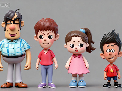 《家有儿女》《哈喽树先生》手办