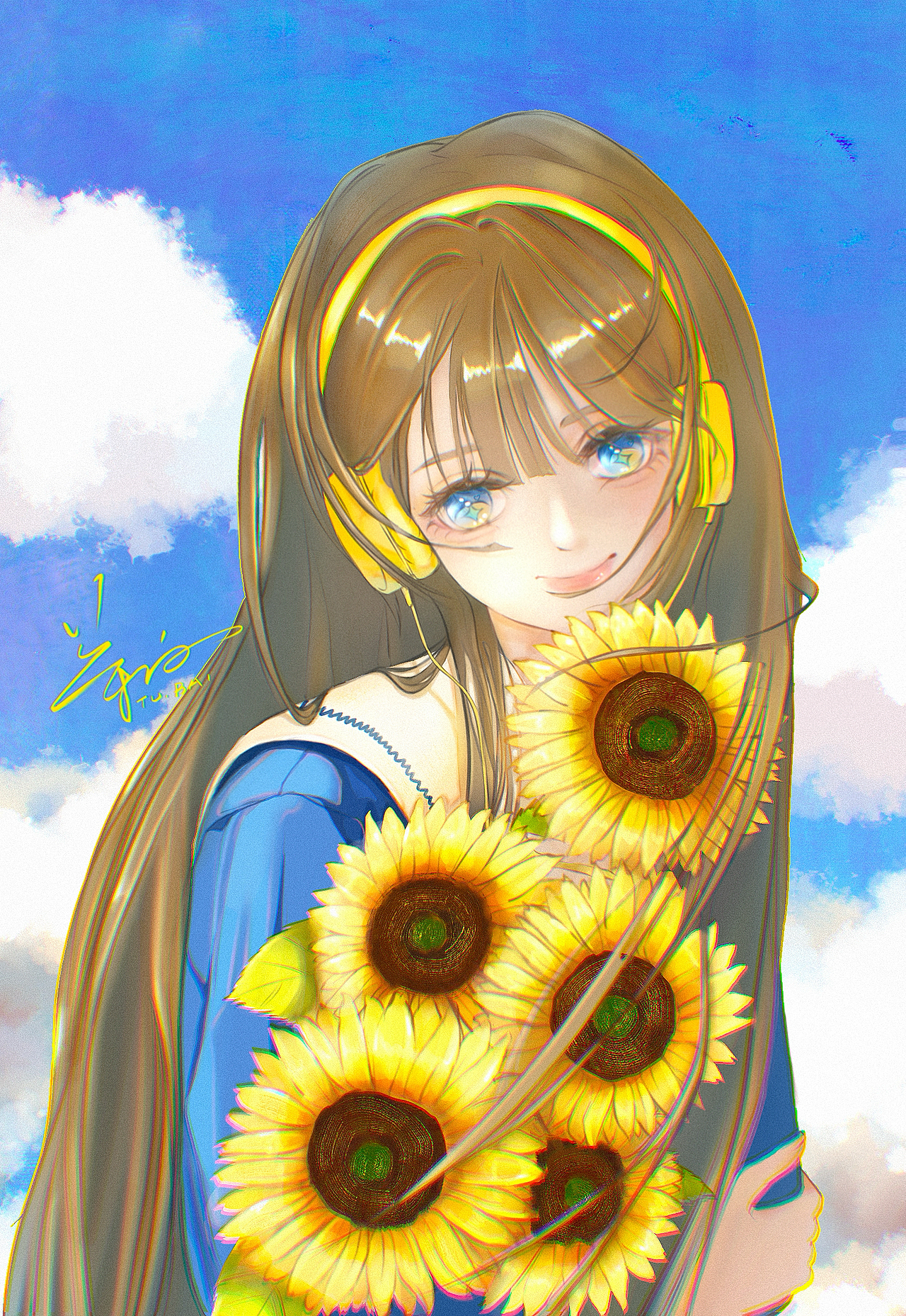 向日葵的花语（图ZNDAyMTk1Nzg0） - 创作习作 - 站酷设计师荼白OwO原创素材 - 站酷ZCOOL