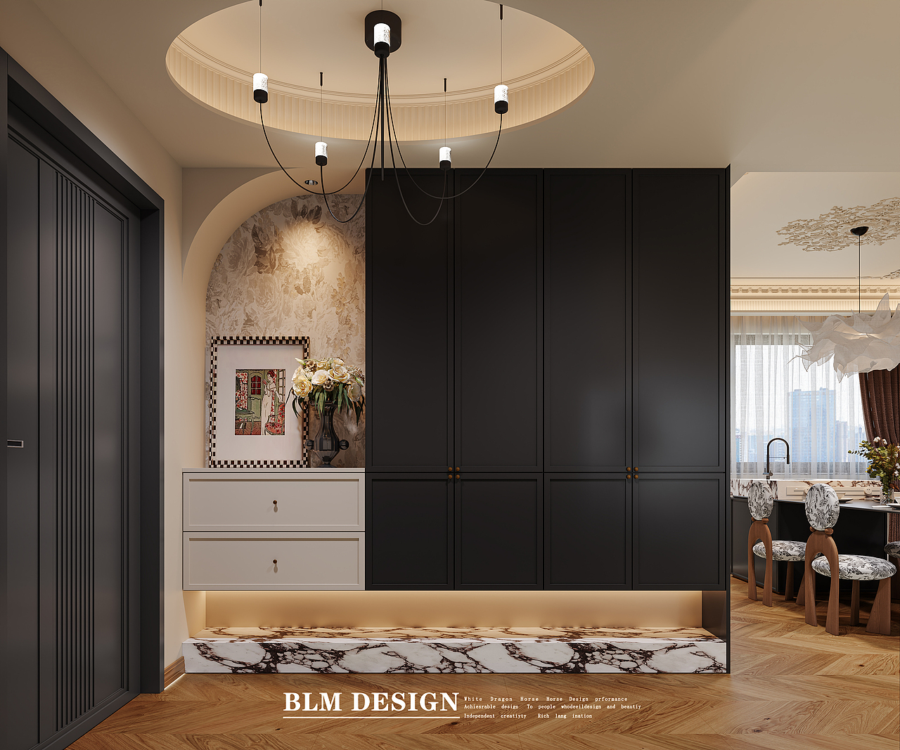 法式复古效果案例（图ZNDAyMTk4NDk2） - 家装设计 - 站酷设计师艺米空间视觉表现原创素材 - 站酷ZCOOL