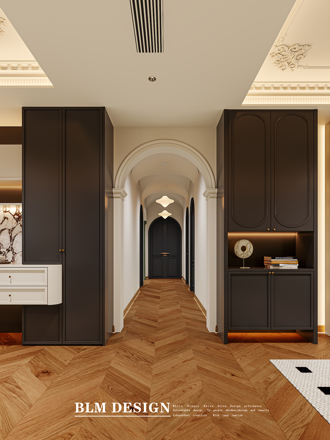 法式复古效果案例（图ZNDAyMTk4NDc2） - 家装设计 - 站酷设计师艺米空间视觉表现原创素材 - 站酷ZCOOL