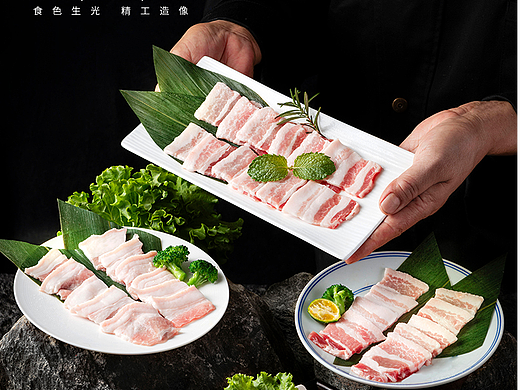 暗调生鲜烤肉食材肉类产品拍摄 小食光摄影