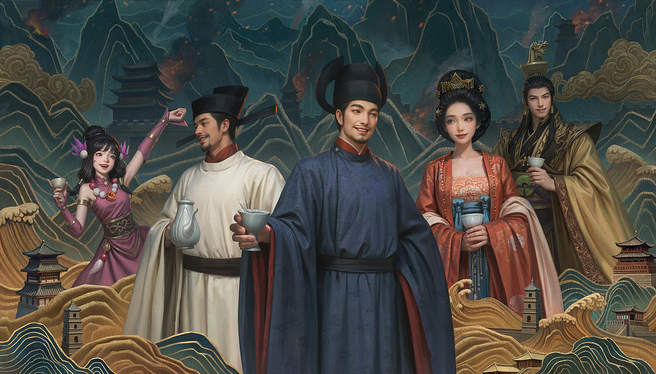 《御龙在天》X《太平年》绘制（图ZNDAyMjAxNjk2） - 商业插画 - 站酷设计师维安VAN原创素材 - 站酷ZCOOL