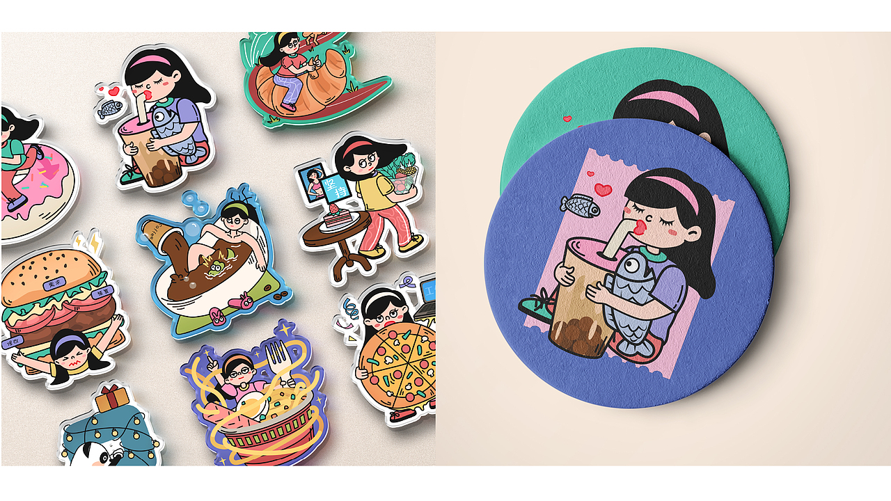 打工人日常戏剧-治愈食光（图ZNDAyMjE0NzQw） - 海报 - 站酷设计师兔叽涂涂原创素材 - 站酷ZCOOL