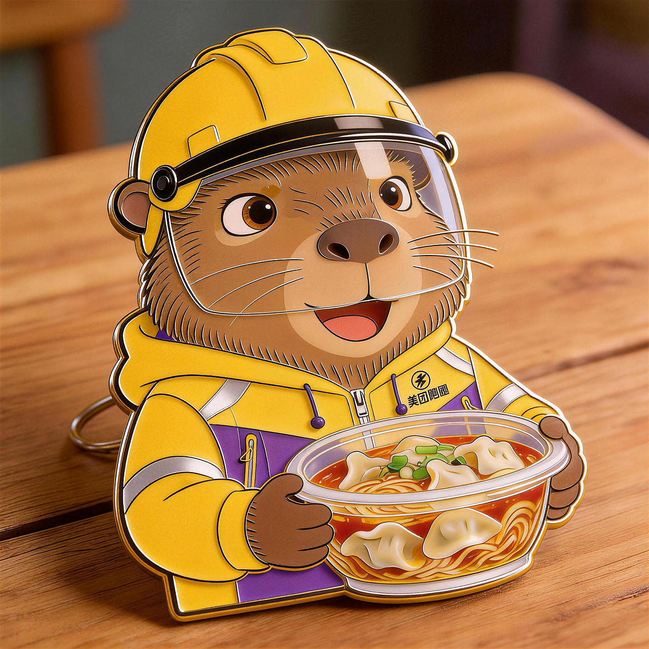 美团外卖1对1急送｜我的使命：安心送达（图ZNDAyMjE3Mzky） - AI作品 - 站酷设计师小恩子AIGC原创素材 - 站酷ZCOOL