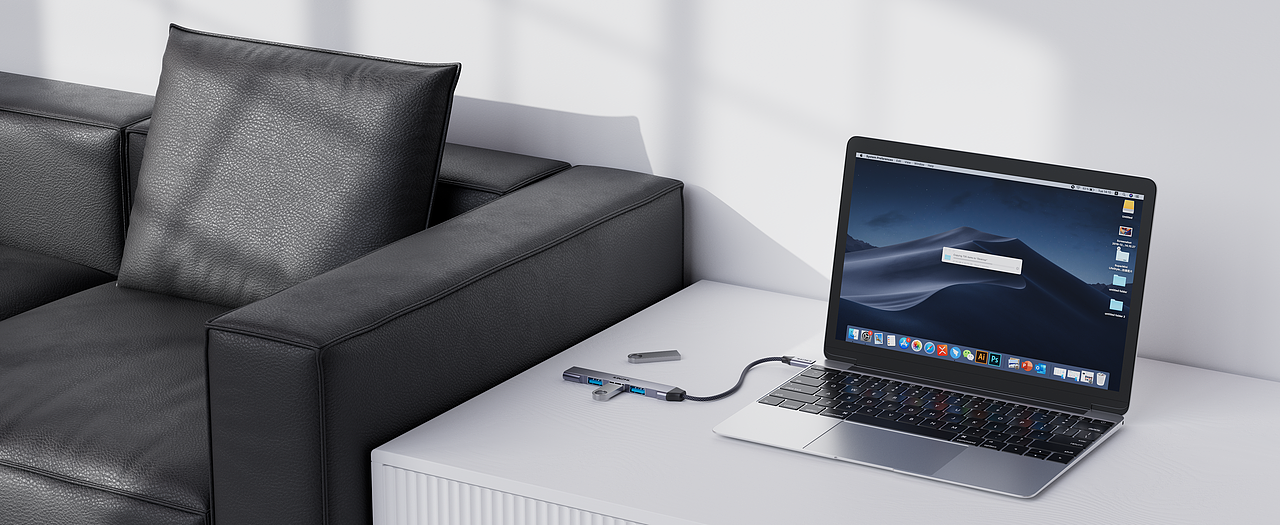 HUB拓展坞套图（亚马逊）工作图（图ZNDAyMjIxMzUy） - 产品 - 站酷设计师瓶子I原创素材 - 站酷ZCOOL