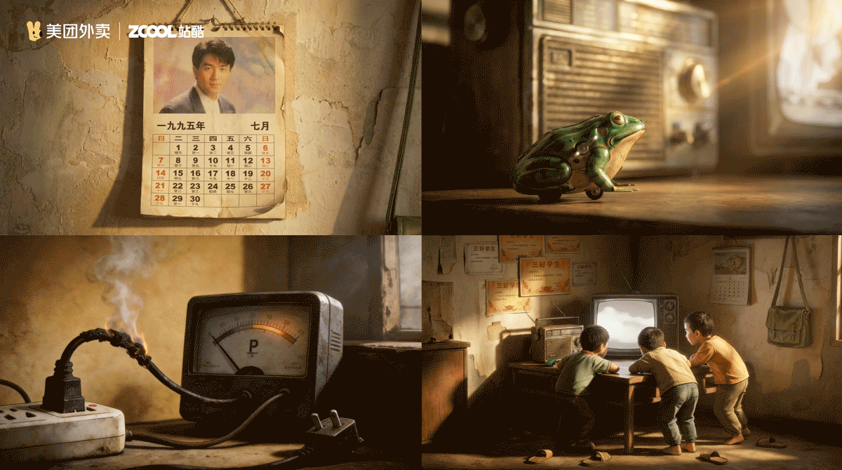 为童年，补一场圆满｜美团外卖1对1急送（图ZNDAyMjIyMTI4） - AI作品 - 站酷设计师设计狂魔画原创素材 - 站酷ZCOOL