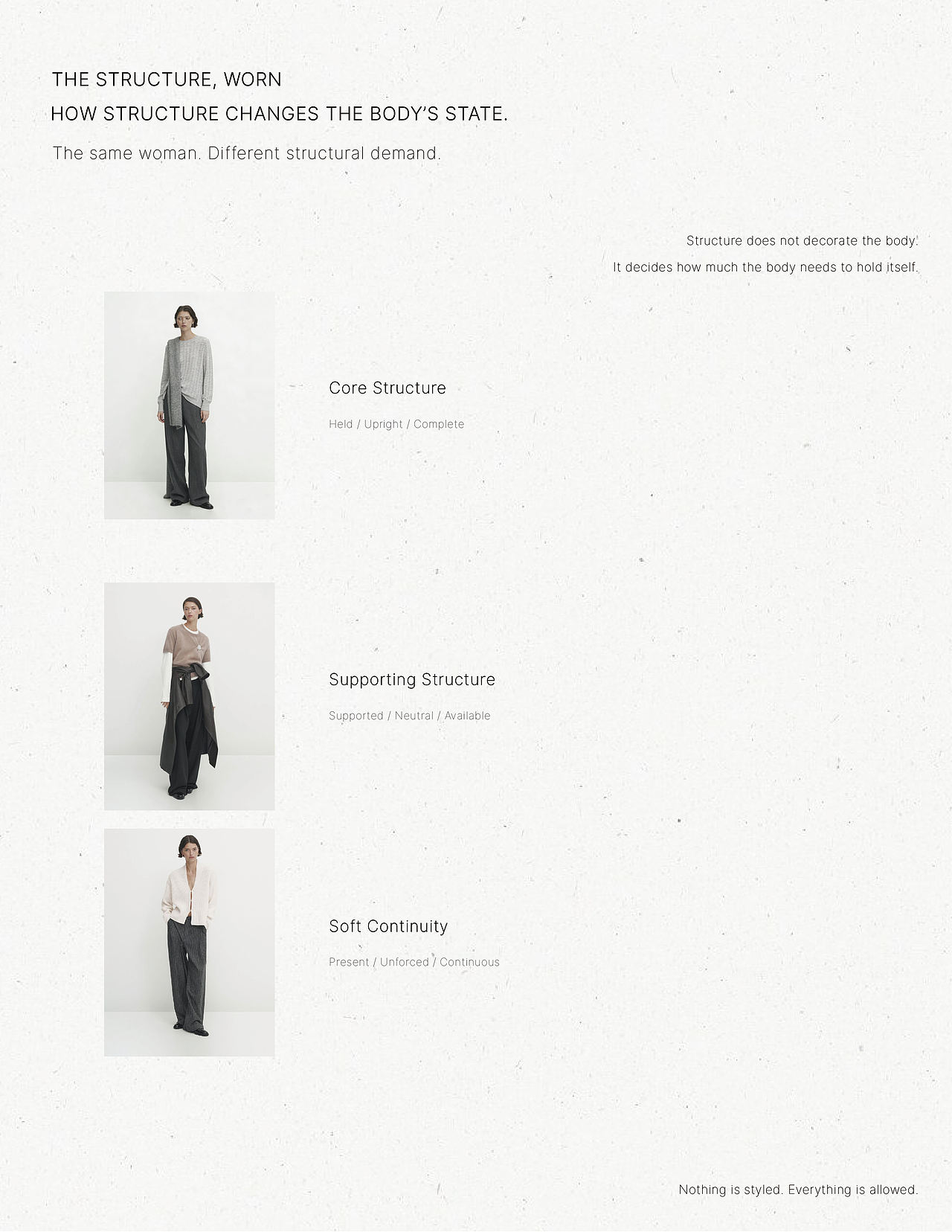 QUIET STRUCTURE|When Structure Becomes Habit(图ZNDAyMjI1MzYw) - 品牌 - 站酷设计师阿冰子原创素材 - 站酷ZCOOL