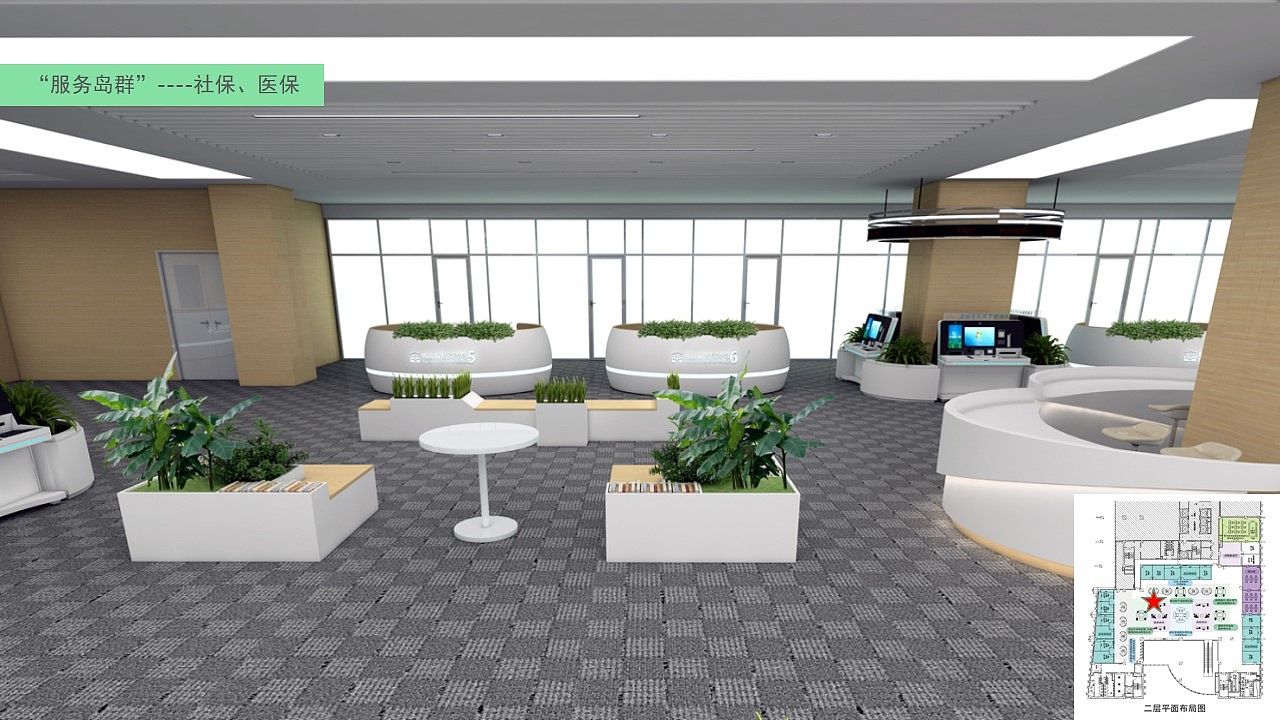 打造“无窗”政务大厅设计（图ZNDAyMjMwMDI0） - 其他空间 - 站酷设计师瑞澜文化原创素材 - 站酷ZCOOL