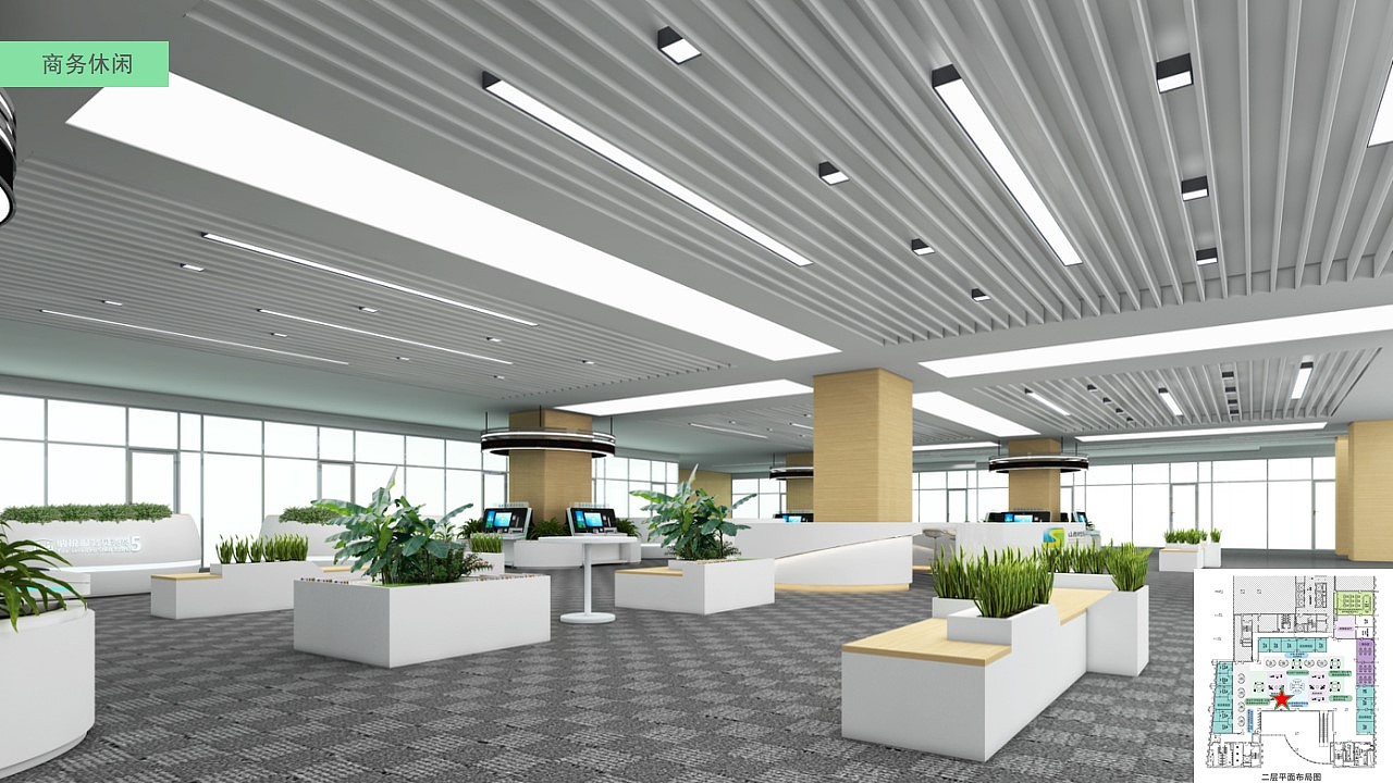 打造“无窗”政务大厅设计（图ZNDAyMjMwMDI4） - 其他空间 - 站酷设计师瑞澜文化原创素材 - 站酷ZCOOL