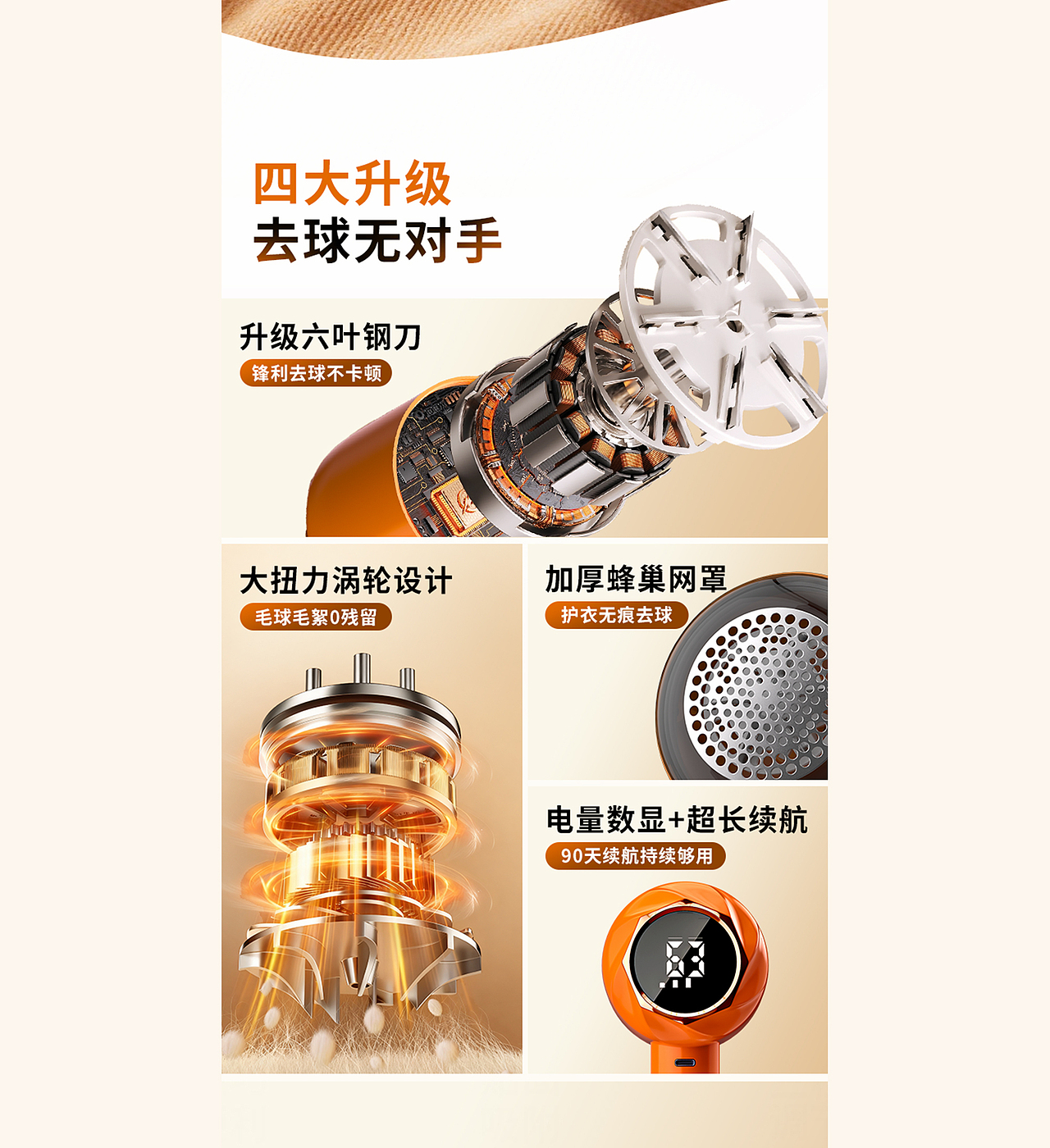 电商详情页分享 I 毛球修剪器 I AI生成 I 详情排版（图ZNDAyMjMwOTk2） - 电商 - 站酷设计师杭州设计M小姐原创素材 - 站酷ZCOOL