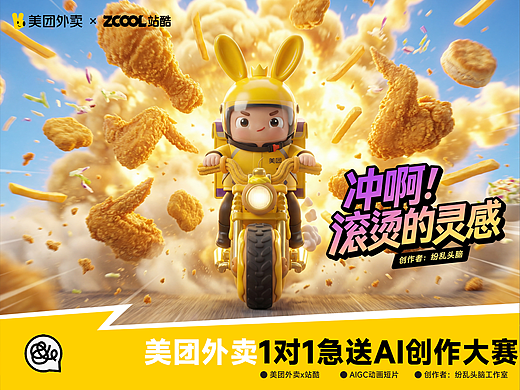 冲啊！滚烫的灵感 | 美团外卖1对1急送灵感动画