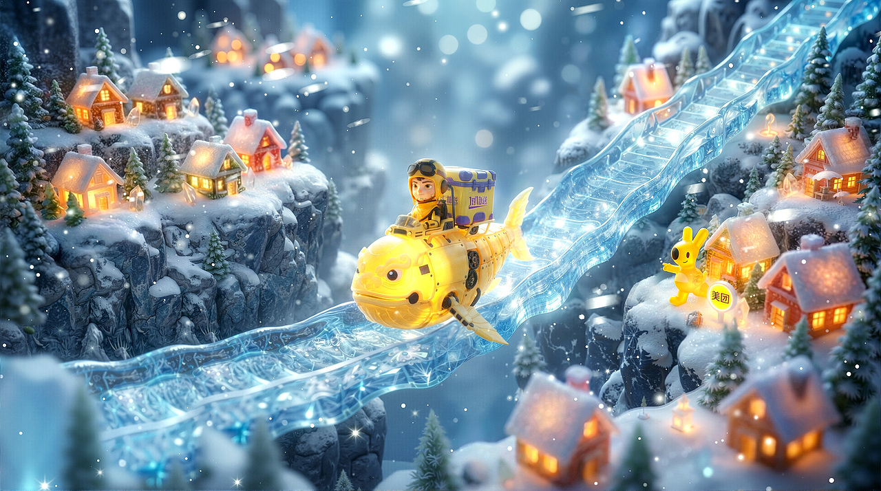 滚烫奇旅：多维星球送外卖（图ZNDAyMjM5MzQ0） - AI作品 - 站酷设计师OK佩奇原创素材 - 站酷ZCOOL