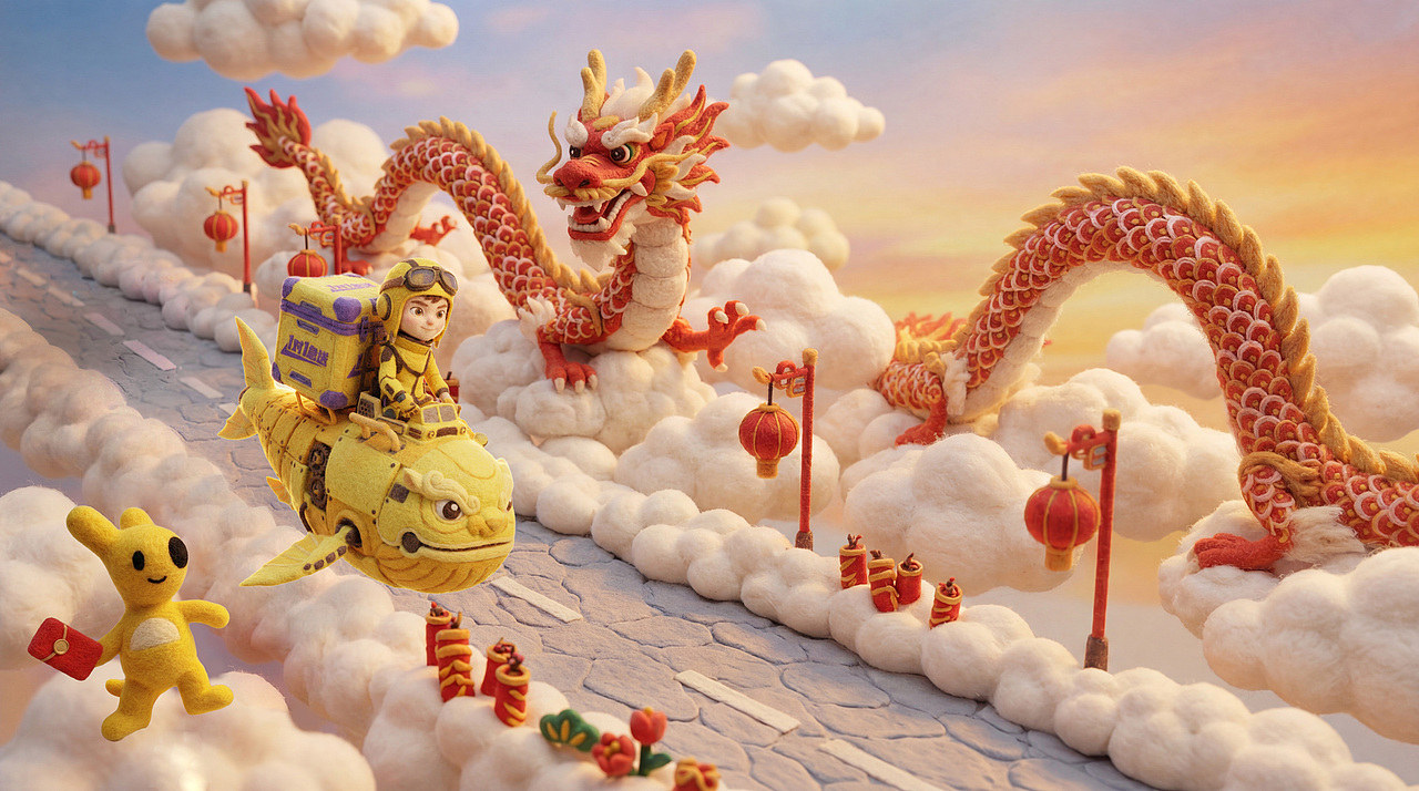 滚烫奇旅：多维星球送外卖（图ZNDAyMjM5MzQ4） - AI作品 - 站酷设计师OK佩奇原创素材 - 站酷ZCOOL