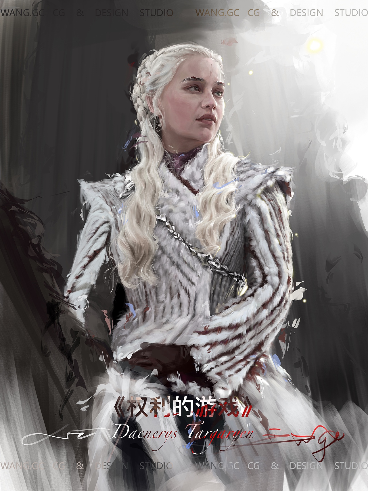 《权力的游戏》部分人物作品（图ZNDAyMjM5NTcy） - 绘画 - 站酷设计师wanggchao原创素材 - 站酷ZCOOL