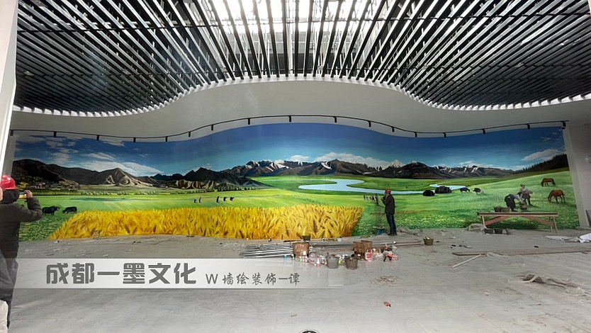 景区墙绘，风景壁画（图ZNDAyMjM5Njk2） - 绘画 - 站酷设计师新农村壁画原创素材 - 站酷ZCOOL