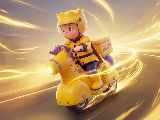 美团外卖1对1急送《旋风小骑士》音乐mv