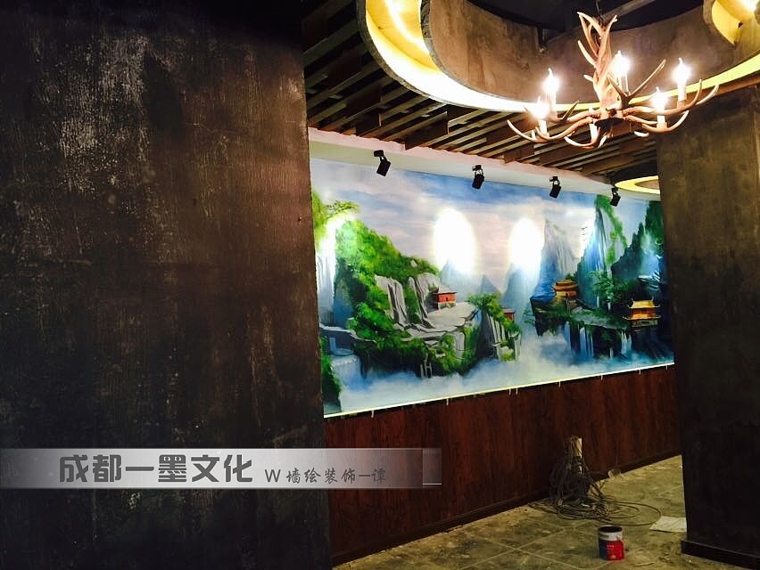 景区墙绘，风景油画（图ZNDAyMjQwMTY0） - 绘画 - 站酷设计师新农村壁画原创素材 - 站酷ZCOOL