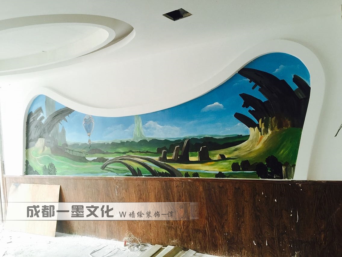 网吧墙绘，网咖装修（图ZNDAyMjQxNjk2） - 绘画 - 站酷设计师成都墙绘壁画原创素材 - 站酷ZCOOL