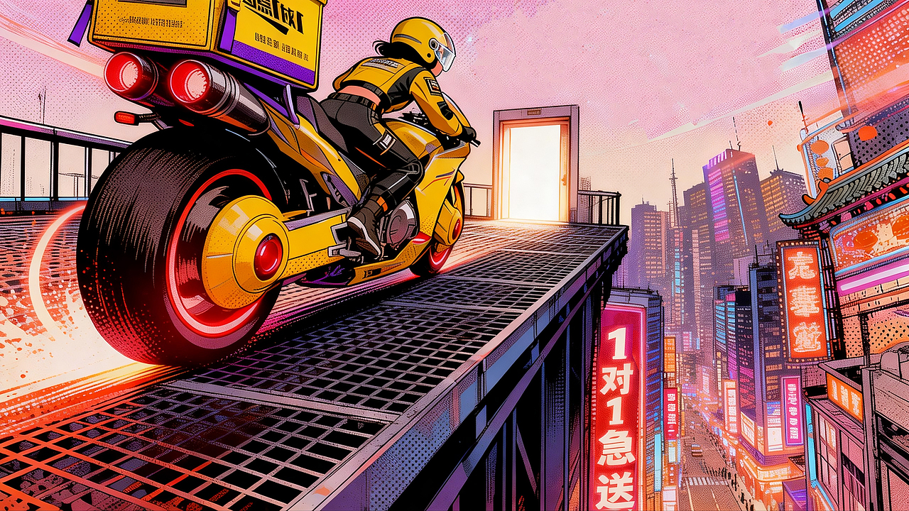 美团外卖1对1急送｜新的一年，吉上加“急”（图ZNDAyMjQyMTQw） - AI作品 - 站酷设计师阿星AX原创素材 - 站酷ZCOOL